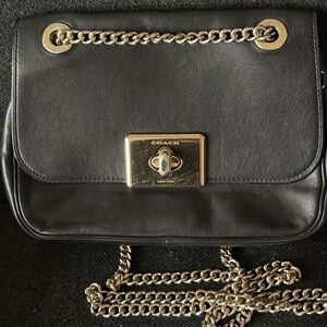 Coach Cassidy Crossbody bag with plum suede lining